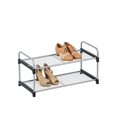 thumbnail image 1 of Jessar - Porte-chaussures à 2 Niveaux, Argent et Noir, 1 of 1