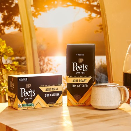 PEET’S COFFEE, SUN CATCHER LIGHT ROAST COFFEE PODS – 10CT CARTONS