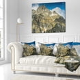 thumbnail image 2 of Designart Rocky Summit in Tatra Mountains - Contemporary Landscape Printed Throw Pillow - 16x16, 2 of 4
