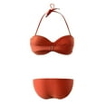 thumbnail image 4 of Womens Detachable Strap High Waisted Bikini Sets Metal Ring Swimsuit Two Piece Bathing Suits Swimsuit Women Bathing Suit Cover Modest Swimsuits For Women Plus Size Bathing Suit For Women With Cover Up, 4 of 5