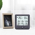 thumbnail image 4 of Weather Station Indoor/Outdoor Wireless Sensors Digital Thermometer Hygrometer LED LCD Display Thermometer(White), 4 of 5