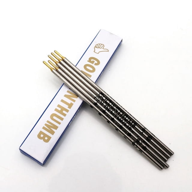 Tubo de hierro plateado para pulgar, complemento para ropa, lápiz de cuero, 100 unidades/caja, multifuncional