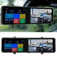 thumbnail image 1 of Mirror Dash Cam, Dual Lens IPS Full Touch Screen Rear View Mirror Camera 5V DC 2A HD 4K 10.1in With Carplay Function For SUV, 1 of 8