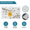 thumbnail image 6 of Bees Branches Placemats Set of 6, Farmhouse Spring Botanical Wooden Placemats for Dining Table, Place Mats for Kitchen Tabletop, Waterproof Wipeable Dining Table Mats Set, 6 of 9