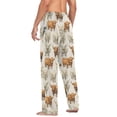 thumbnail image 7 of joogoo Men's Pajama Pants Highland Cows Soft Long Sleep Lounge Pjs Bottoms L, 7 of 7