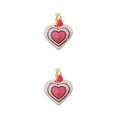 thumbnail image 3 of QualitChoice Porte-Clés à Pompon en Daim Multicolore Porte-Clés Sac Décoratif Cœur Rose Rouge/blanc 2Ensemble, 3 of 6