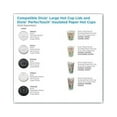 thumbnail image 5 of Dome Drink-Thru Lids Fits 12 oz and 16 oz Paper Hot Cups, White, 100/Pack, 5 of 7