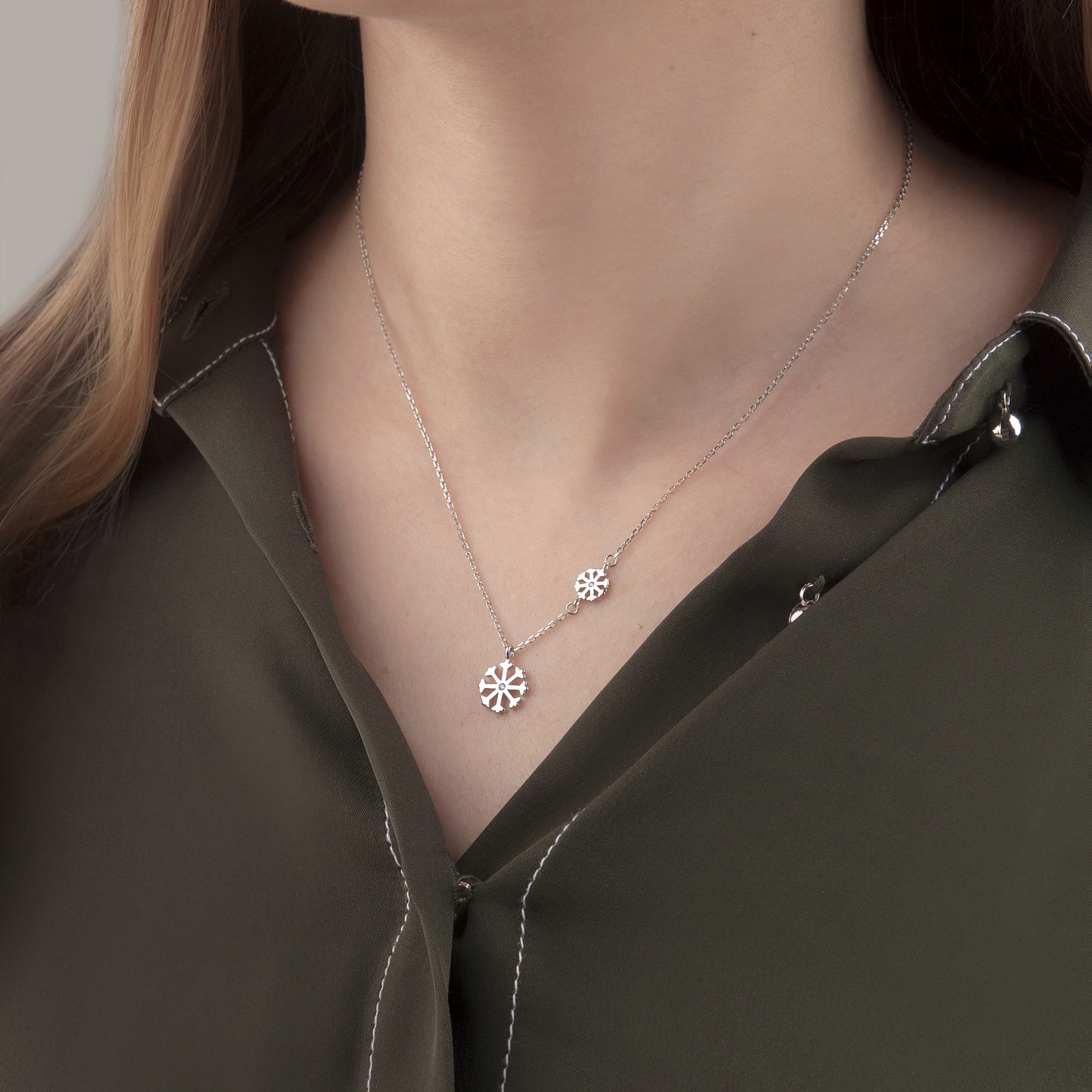Anavia to My Beloved Granddaughter Necklace Gift, Granddaughter Birthday 925 Sterling Silver Necklace from Grandma