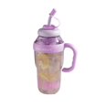 thumbnail image 3 of ACDANC 2026 New 1300Ml Water Bottle with Handle Lids Straws Leak-Proof Drinking Mug Bpa-Free Heat-Resistant Portable Water Cup for Sports Travel Office Red 1300Ml, 3 of 7