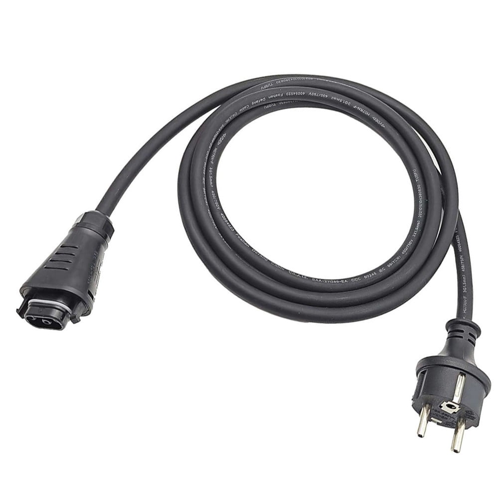 CHENGSI for Hoymiles HMS Connection Cable Field Connector & Play 3 meters Solar Power Microinverter AC Adapter IP44 Rated H07RN-F 3x1.5mm² Rubber Hose Cable for PV Systems Indoor Outdoor Use