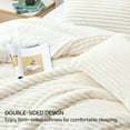 thumbnail image 6 of BEDELITE Fleece Queen Comforter Set -Super Soft & Warm Fluffy White Bedding, Luxury Fuzzy Heavy Bed Set for Winter with 2 Pillow Cases, 6 of 9