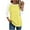 Yellow-plus size tops, variant on FNFYFH Womens Plus Size 3/4 Sleeve Raglan T-Shirt Color Block Baseball Shirts Tunic Tops