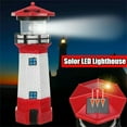 thumbnail image 2 of XMMSWDLA -Lighthouse Solar Led Light Outdoor Yard Rotating Beam Sensor -Beacon Lampled Solar Rotating Lighthouse Outdoor Decorative Rainproof Garden Courtyard Landscape Lights Black, 2 of 7