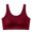 Wine, variant on WHEANG Push Up Bra Wireless Seamless Bras for Women Thin Camisole Bra Breathable Push Up Bra Side Support for Prevent Sagging, Everyday Comfort Underwear Size 3XL Pink