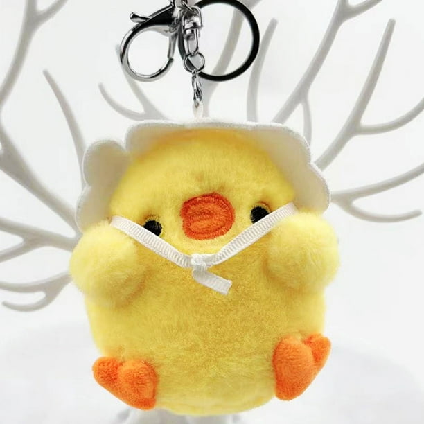 Llavero de Pollito de Peluche, Decretación Bonita y esponjosa, Llavero de Muñeco de Peluche para Bolso de Mochila