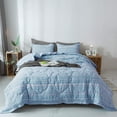 thumbnail image 1 of Kasentex Border Trim Design Quilted Comforter Set, 100% Cotton, 1 of 9