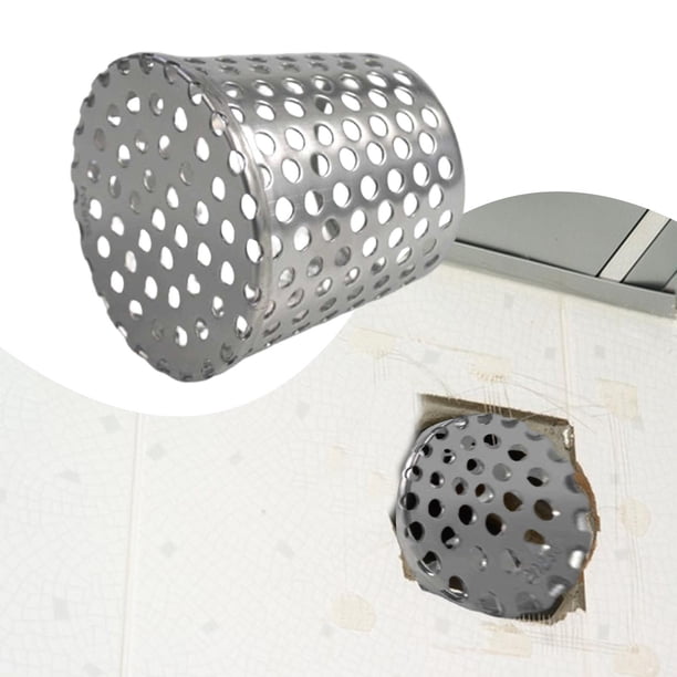 Tapón de Drenaje Antibloqueo para Cubierta de Canaleta Filtro de Protección de Hojas Malla de Acero Inoxidable Pantalla de Rejilla Circular Adecuado para Balcón Azotea Desagüe Tubo 75