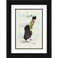 thumbnail image 1 of Henri Boutet 11x14 Black Ornate Wood Framed Double Matted Museum Art Print Titled: 1983 Nineteenth Century Female Modes (1908), 1 of 5