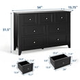 thumbnail image 2 of QinaQin Seven-Drawer Wardrobe Is a Modern, Minimalist Wooden Storage Unit with Gold Handles. It Boasts a Large Capacity and Is Suitable for Use In Closets, Hallways, Living Rooms, and Entryways, 2 of 9