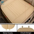 thumbnail image 3 of Deago Universal Car Interior Seat Cover Cushion Breathable PU Leather Chair Pad Mat For Auto Supplies (Beige), 3 of 6