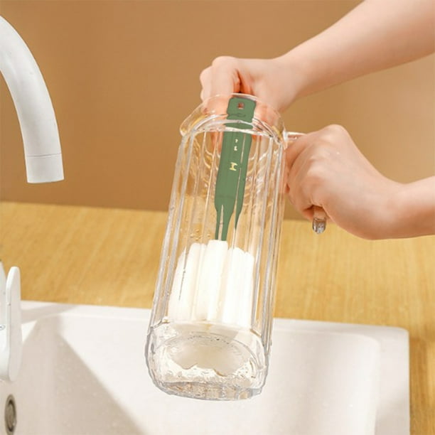 Mug Brush Bottle Brush Long Handle Hidden Brush For Water Bottle Baby Bottle Straws Efficient Cleaning