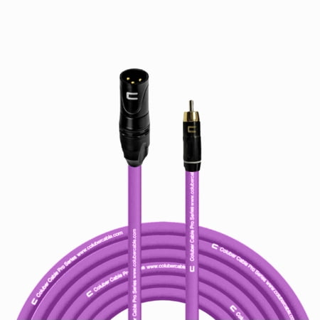 Coluber Cable Unbalanced XLR Cable Male to RCA Pro Audio Music Connector
