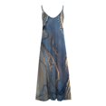 thumbnail image 2 of Vestido de Verano Casual sin Mangas Impreso Correa de Cuello en V Vestido de Sol Largo para las Mujeres, Vestido de Vacaciones Suelto, 2 of 5