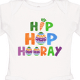 thumbnail image 4 of Inktastic Easter Hip Hop Hooray with Eggs and Carrot Boys or Girls Long Sleeve Baby Bodysuit, 4 of 5
