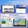 thumbnail image 2 of 2G 64G Double Din Car Radio Android Car Stereo with Apple Carplay Android Auto, S 9 Inch Touch Screen with GPS Navigation Bluetooth FM RDS WiFi USB Type-C AHD Backup Camera, 2 of 8