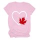thumbnail image 5 of Camisas de Manga Corta para las Mujeres Impresión de Manga Corta Cuello Redondo, Camisa Casual de Poliéster para las Mujeres, Lavado de Manos, 5 of 6