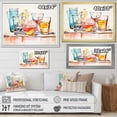 thumbnail image 4 of Designart "Food Drinkware An modern I" Food & Beverage Floater Framed Wall Art Living Room, 4 of 7