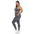 thumbnail image 2 of White Mark Women's Plus Size Racer Back Activewear Set, 2 of 5
