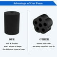 thumbnail image 6 of Oasiva 6 Pieces Black Cup Turner Foam Flexible Tumbler Sponge Inserts for 10oz-40oz Skinny Common Tumbler Crafting Work with 3/4 Inch PVC Pipe, 6 of 9