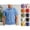 Sky Blue, variant on RTKFRFLM Youth Kids Quarter Zip Polo Shirt Classic Solid Color Collared Short Sleeve Gentleman Dress Blouse Tee Top 3-14Y