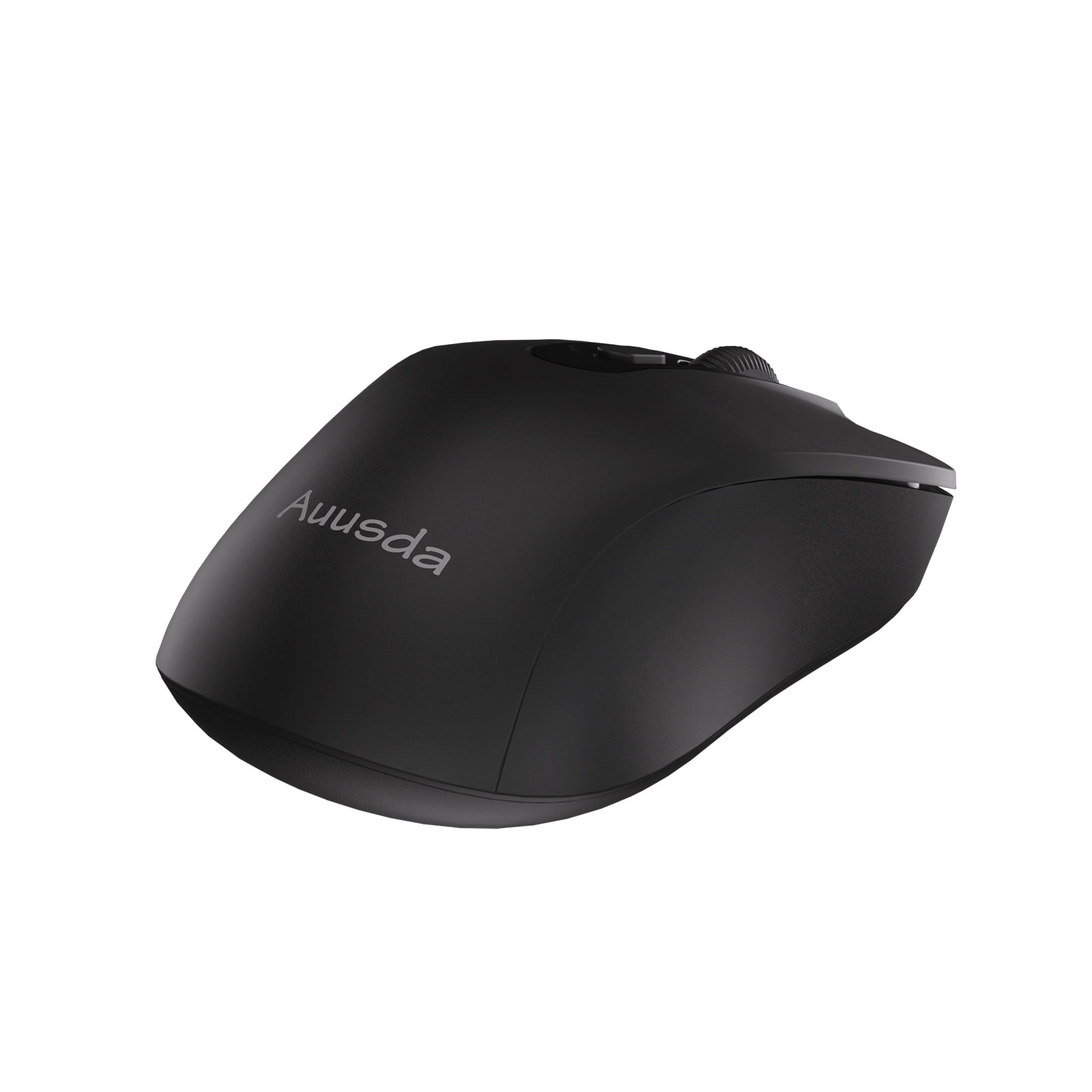 Auusda Wireless Mouse with USB Mini Receiver - Swift, Ambidextrous, 2.4GHz, Black