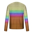thumbnail image 5 of JSKUMAR Cotton Gradient Color Long Sleeve Crewneck Tops for Men Plus Size Comfy Pullover 3D Print T Shirts Multicolor,XL, 5 of 6