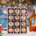 thumbnail image 1 of Uuiauoio 12 pcs Christmas Tree Ball Ornaments for Xmas Tree,2.4 inch Shatterproof Christmas Balls with Tree Ornaments Hooks for Xmas Holiday Wedding Party Decoration, 1 of 6