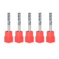 thumbnail image 3 of munirater 5Pcs 4 Flute 3/16 Inch x 5/8 Inch Carbide End Mill 2 Inch Overall Long CNC Square Nose End Mill Bits Straight Shank Drill Bits, 3 of 7