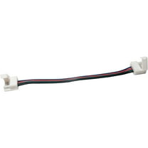 ABI 10mm 6-Inch 4-Wire Solderless Flexible Coupler for Waterproof 5050 RGB LED Strip Light (10-Pack)