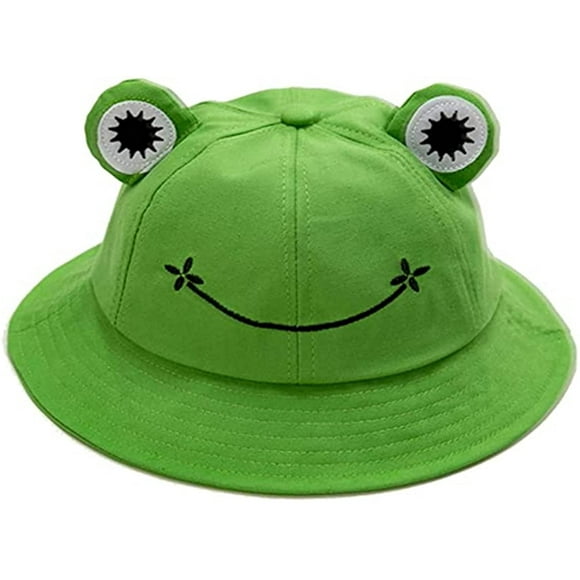 Frog Bucket Hat for Kids Adult Outdoor Foldable Beach Sun Hats Summer Cute and Fashion
