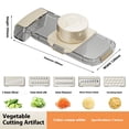 thumbnail image 3 of Xihbxyly Artículos en liquidación para mujeres Rallador de verduras multifuncional con varias cuchillas para triturar, picadora de verduras eficiente con práctico recipiente, 3 of 4
