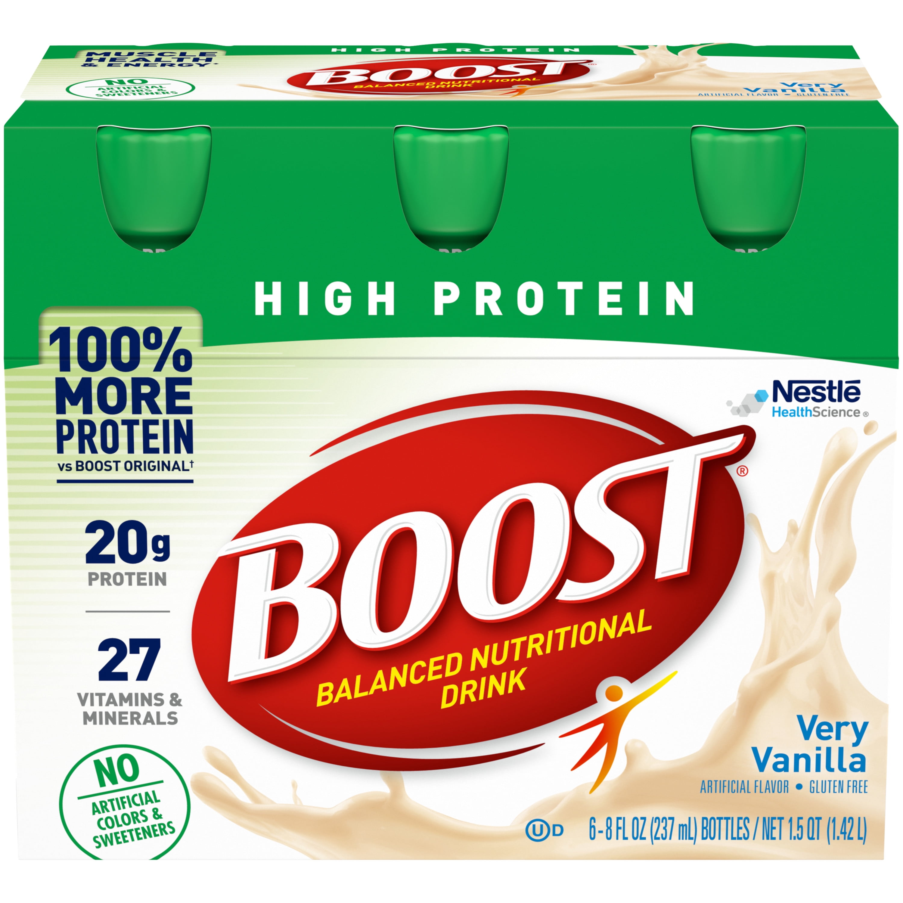 Boost High Protein Ready to Drink Nutritional Drink, Very Vanilla, 6