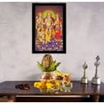 thumbnail image 3 of IBA Indianbeautifulart Hanuman Sitting In Ram Darbar Picture Frame Religious Poster Black Wall Frame Deity&nbsp;Photo&nbsp;Frame Wall Decor&nbsp;For Home/ Office/ Temple, 3 of 7