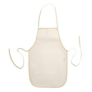 Darice Natural Unfinished Canvas Child Aprons, 12.5 x 19.5 Inches, 5 Pack