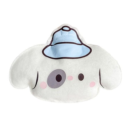 2PCs Winter Portable Cute Cartoon Velvet Hot Water Bag Warm Water Bag Comfortable to Touch STYLE 4