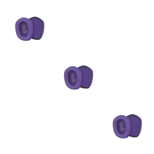 QualitChoice Coussinets d'Oreille Écouteurs Coussin Protection Auditive Casque Monté sur Tête Maille Gamer Remplacement pour Écouteurs G733 Violet 3ensemble