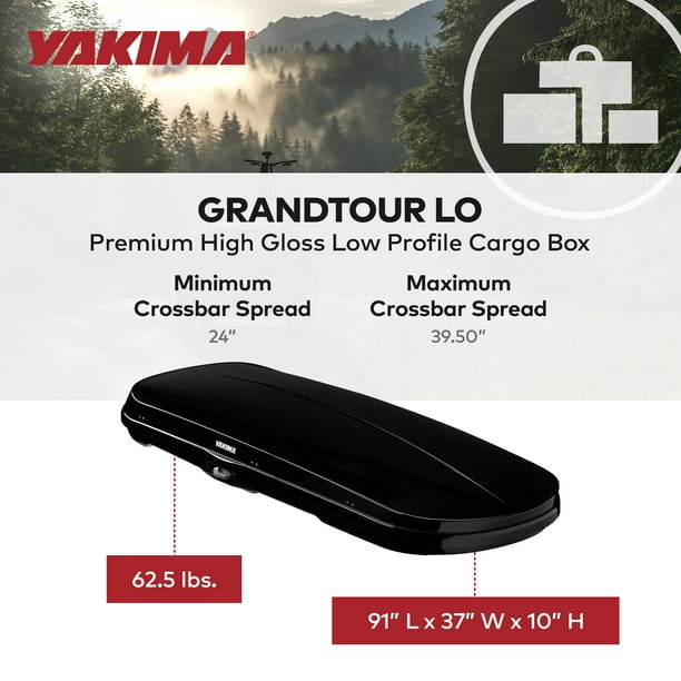 Large Yakima GrandTour Lo 15 cu ft Low Profile High Gloss Premium
