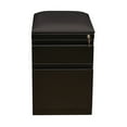 thumbnail image 3 of Hirsh 20 inch Deep Letter Width Mobile Pedestal File Cabinet 2 Drawer Box-File with Seat Cushion, for Home and Office, Black/Black, 3 of 7