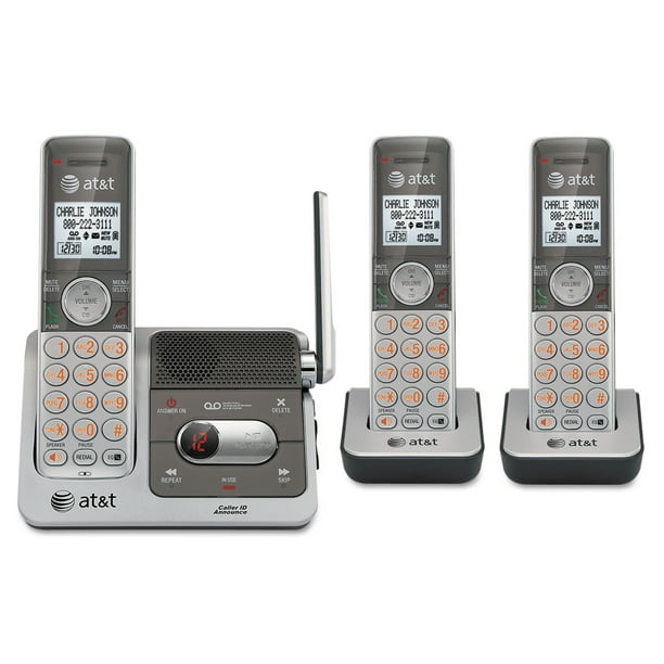 AT&T CL82301 Cordless Digital Answering System, Base and 2 Additional