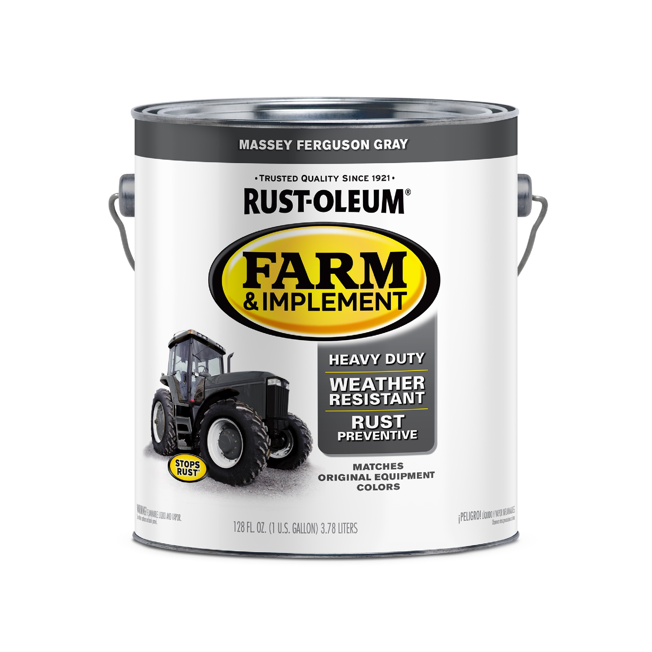 2 Pack, Massey Ferguson Gray , Rust-Oleum Specialty Gloss Farm and Implement Paint-280174, 1 gal